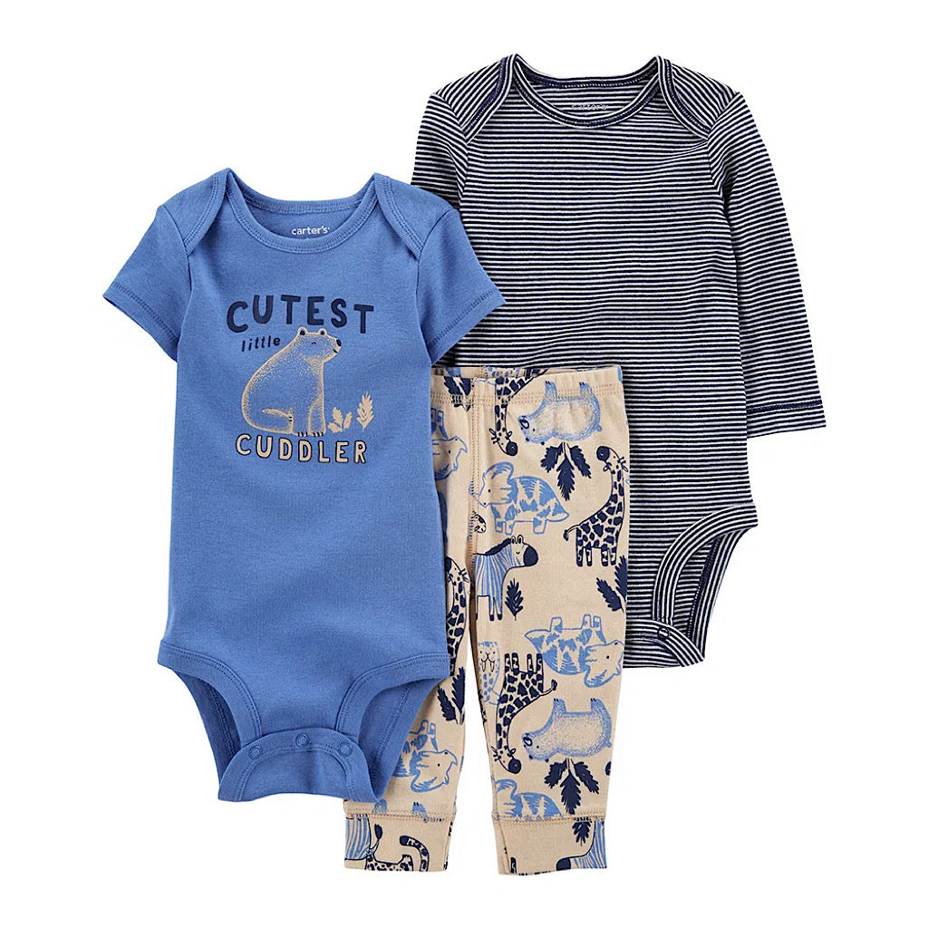 Set de pañaleros Carter’s cutest little cuddler para bebito - JORHELITOS - JORHELITOS