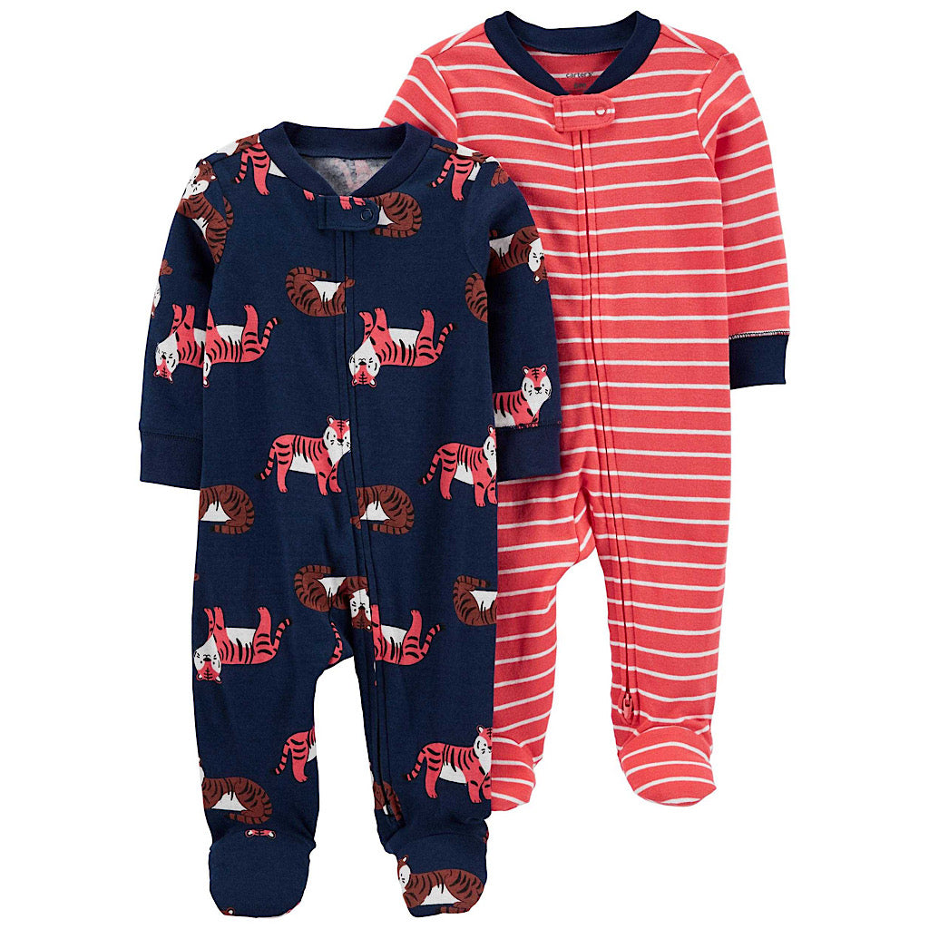 Set de 2 mamelucos Carter’s tigres para bebito - JORHELITOS - JORHELITOS