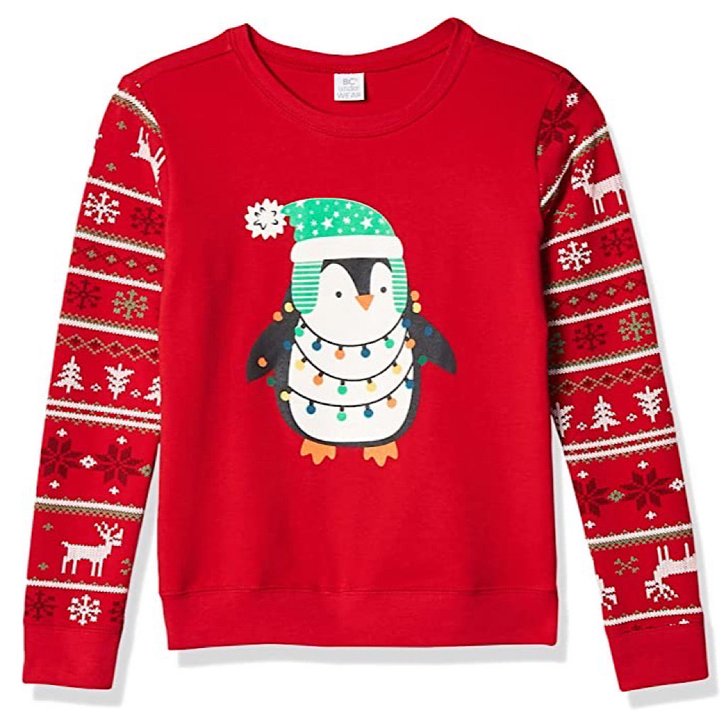 Sudadera Baby Creysi estampado navideño de pingüino unisex - JORHELITOS - JORHELITOS