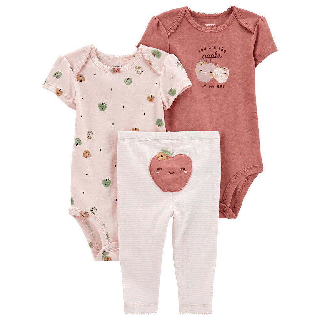 Set Carter’s pañaleros manzanitas para bebita - JORHELITOS - JORHELITOS