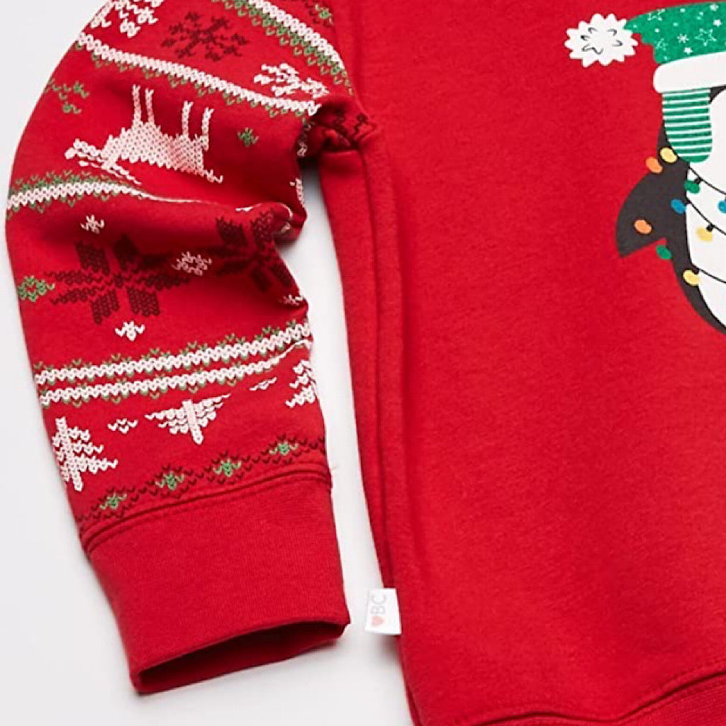 Sudadera Baby Creysi estampado navideño de pingüino unisex - JORHELITOS - JORHELITOS