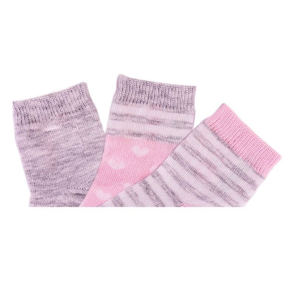 Set 3 pares calcetines multicolor Baby Creysi para bebita - JORHELITOS - JORHELITOS