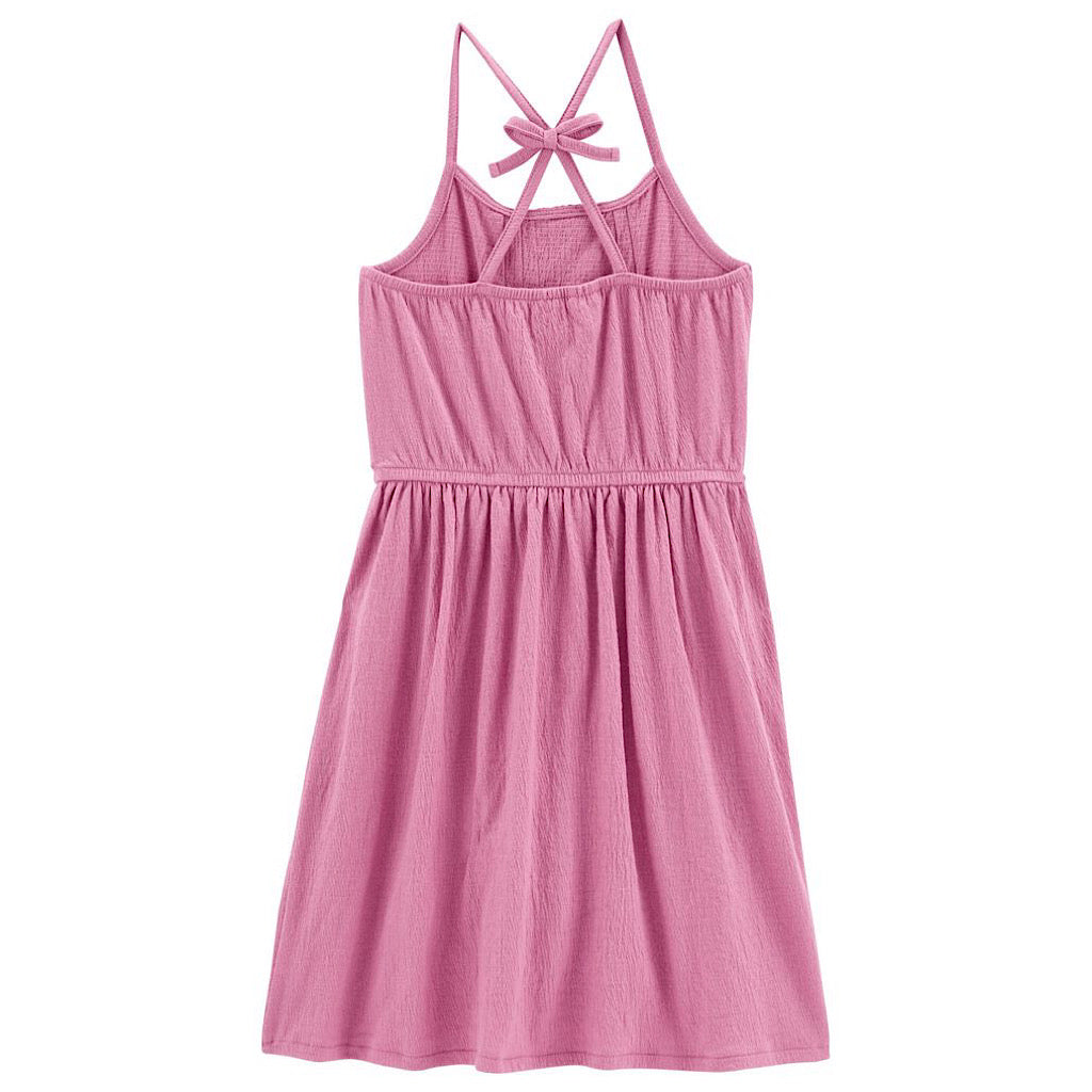 Vestido Oshkosh de tirantes rosa para niña - JORHELITOS - JORHELITOS