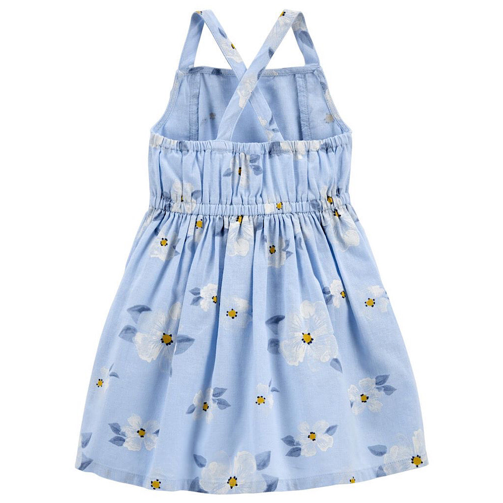 Vestido Carter’s azul floral para niña preescolar - JORHELITOS - JORHELITOS