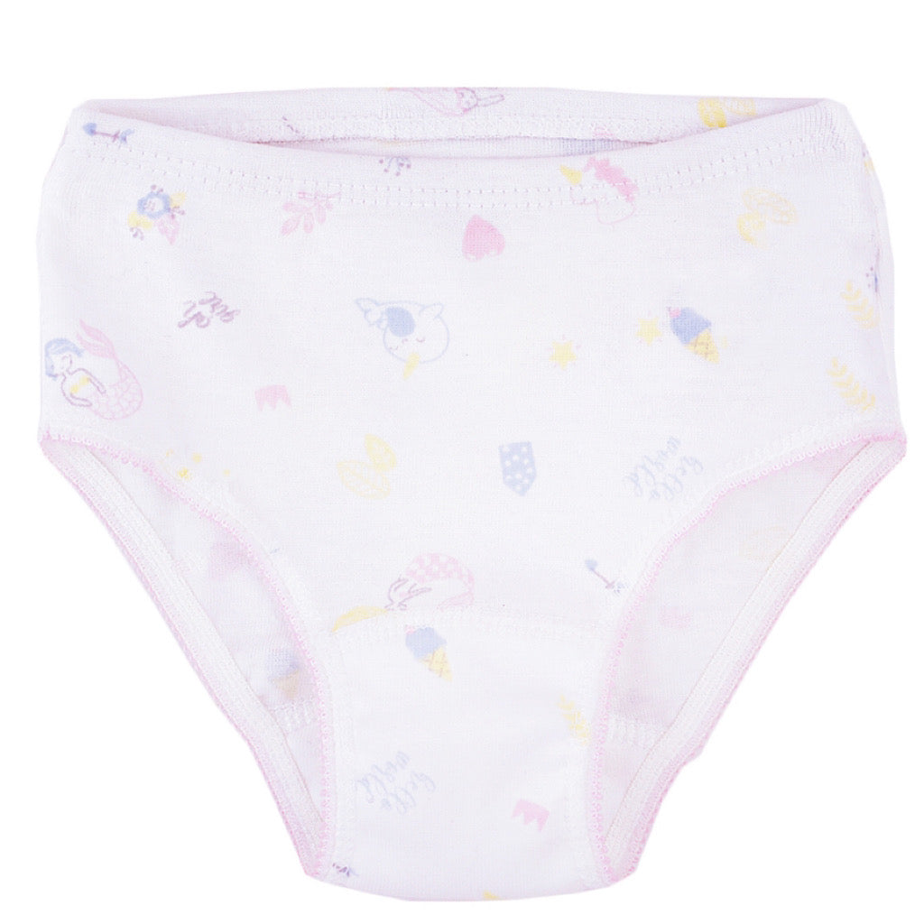 Pantaleta Baby Creysi blanco sirenas - JORHELITOS - JORHELITOS