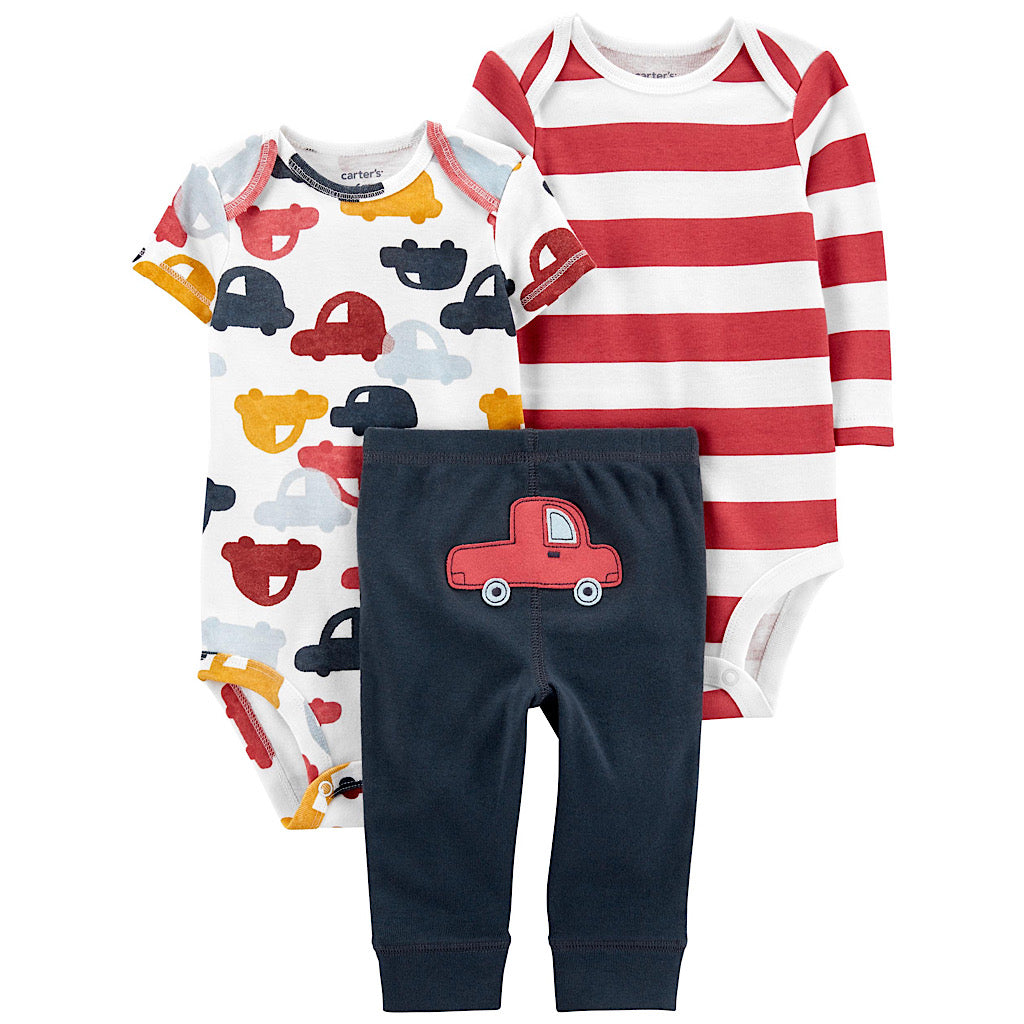 Set Carter’s de pañaleros carritos para bebito - JORHELITOS - JORHELITOS