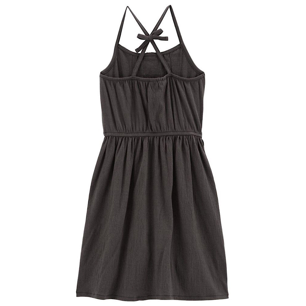 Vestido Oshkosh de tirantes negro para niña - JORHELITOS - JORHELITOS