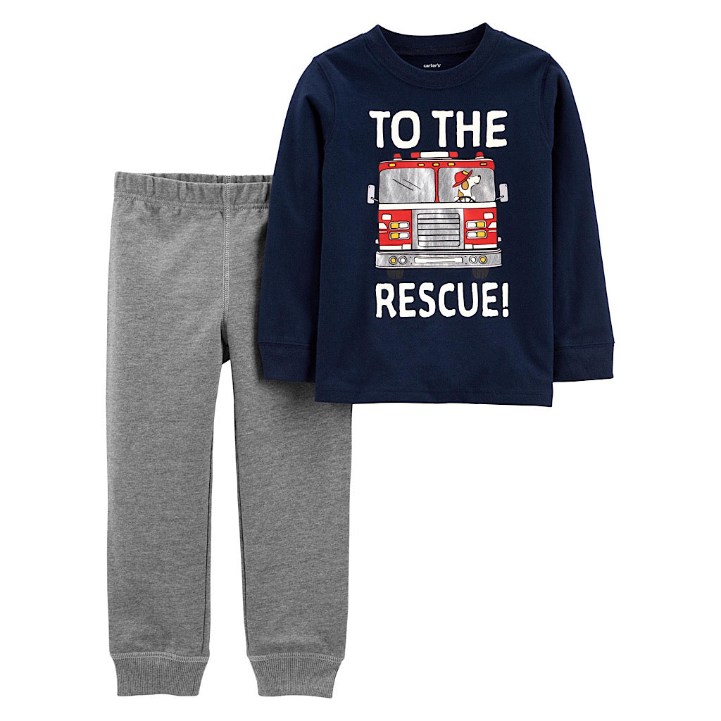 Set Carter’s 2 piezas diseño bombero para bebito - JORHELITOS - JORHELITOS