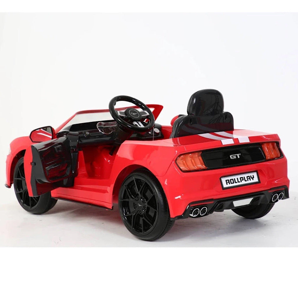 Auto eléctrico Prinsel mustang color rojo - JORHELITOS - JORHELITOS