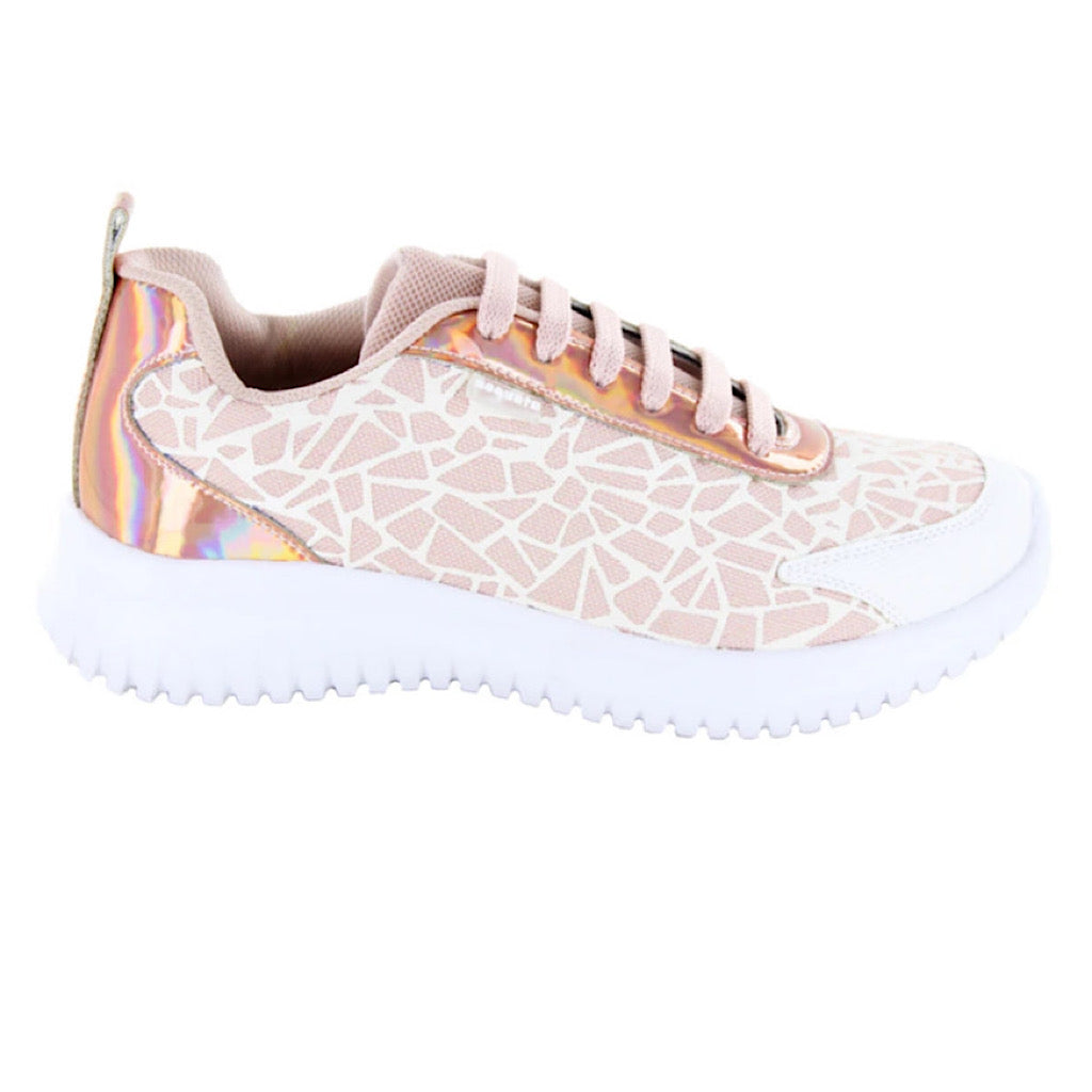 Tenis beige con rosa para niña Coqueta - JORHELITOS - JORHELITOS