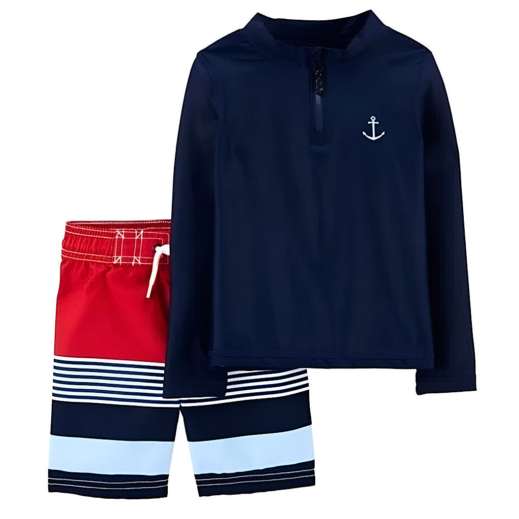 Traje de baño Carter’s diseño ancla para bebito - JORHELITOS - JORHELITOS