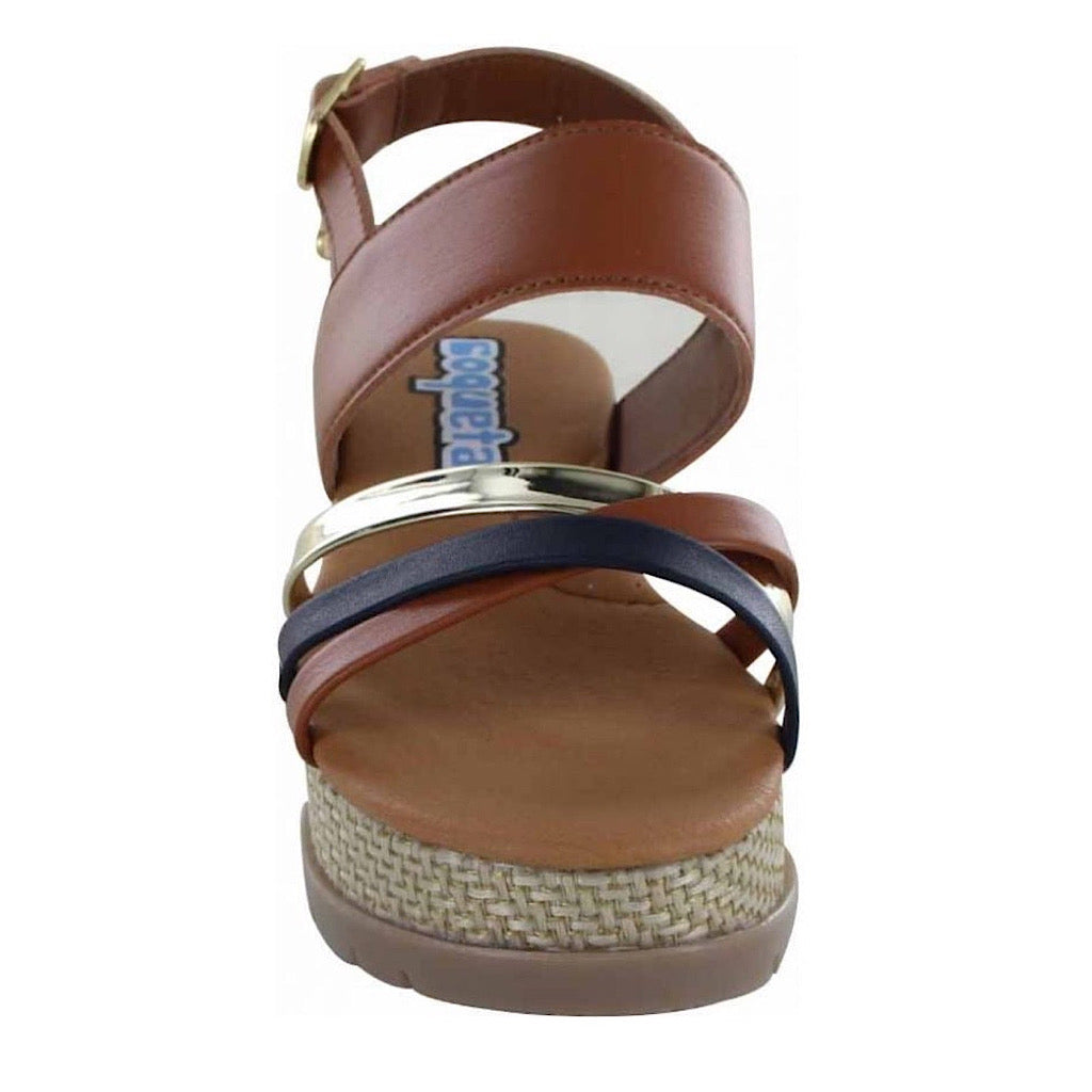 Sandalia café con plataforma niña Coqueta - JORHELITOS - JORHELITOS