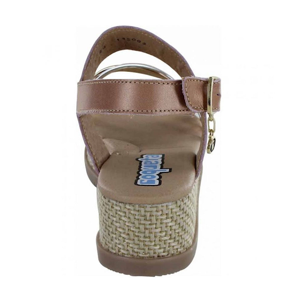 Sandalia color oro con plataforma niña Coqueta - JORHELITOS - JORHELITOS