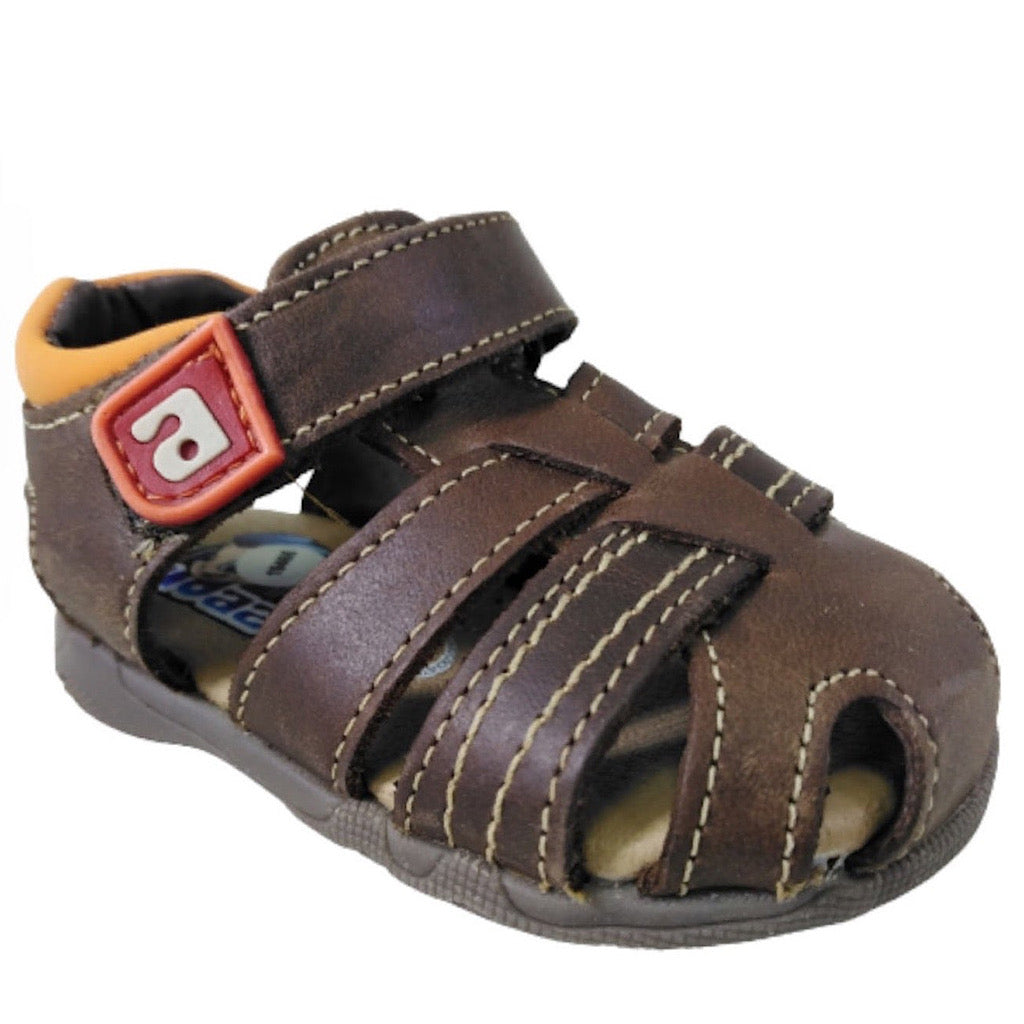 Huarache café claro para bebito Audaz - JORHELITOS - JORHELITOS