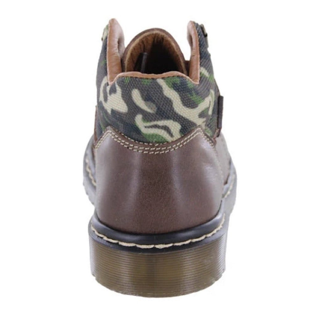 Botín cafe oscuro con camuflaje niño Audaz - JORHELITOS - JORHELITOS