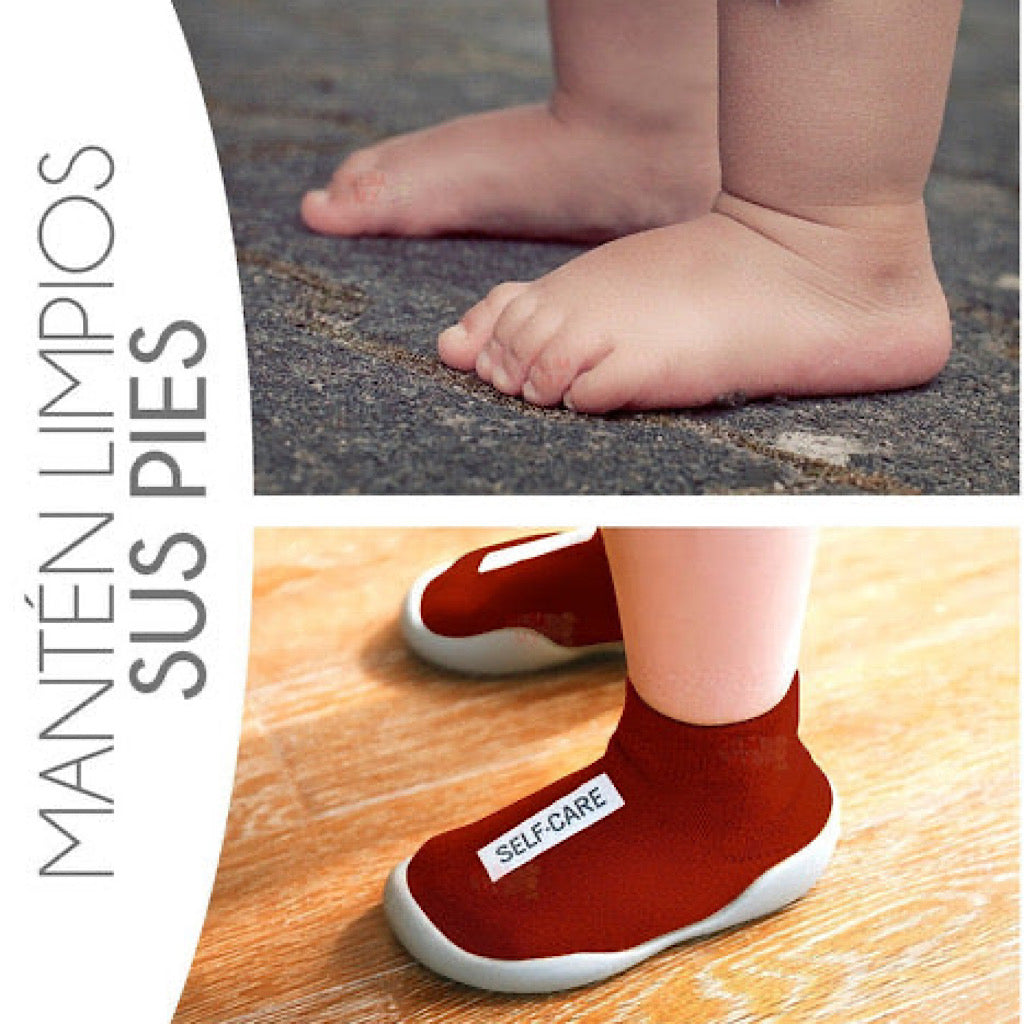 Zapato calcetín antideslizante color rojo - JORHELITOS - JORHELITOS