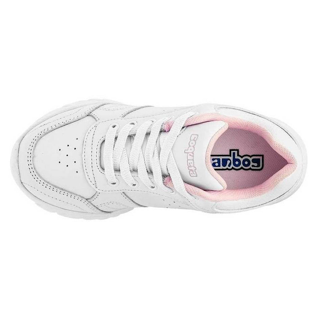 Tenis blancos con agujetas para niña Coqueta - JORHELITOS - JORHELITOS