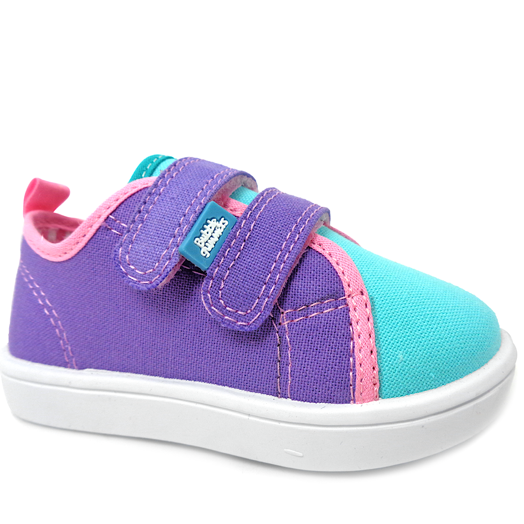 Tenis Bubble Gummers Macky lila menta para niña - JORHELITOS - JORHELITOS
