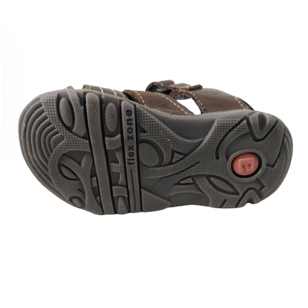 Huarache café claro para bebito Audaz - JORHELITOS - JORHELITOS