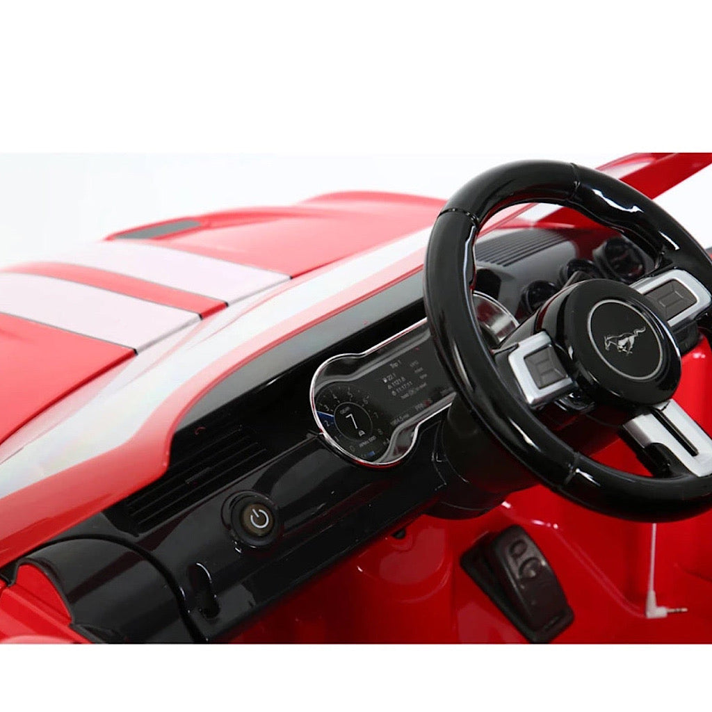 Auto eléctrico Prinsel mustang color rojo - JORHELITOS - JORHELITOS