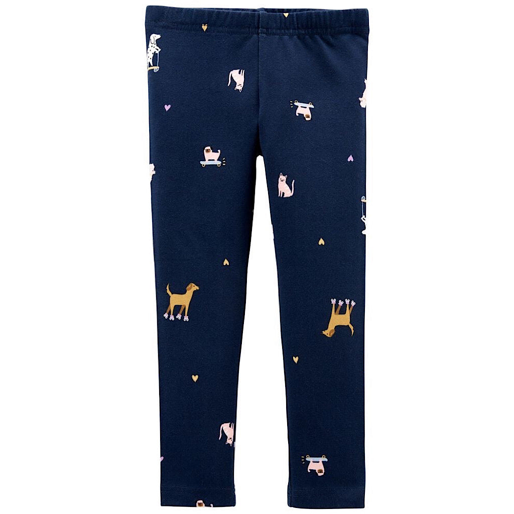 Leggings Carter’s perritos color azul niña preescolar - JORHELITOS - JORHELITOS