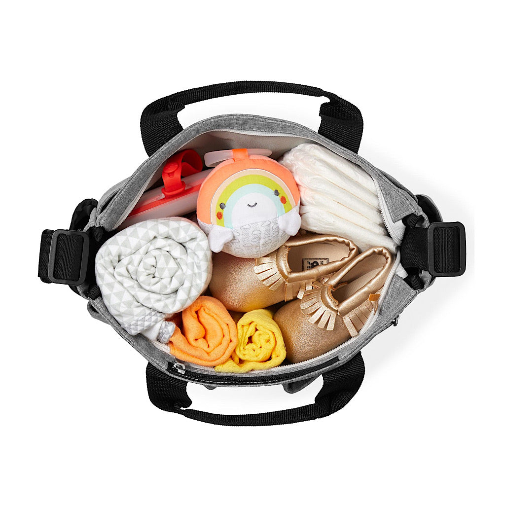 Mochila pañalera Skip Hop duo color gris - JORHELITOS - JORHELITOS