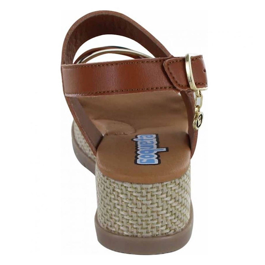 Sandalia café con plataforma niña Coqueta - JORHELITOS - JORHELITOS