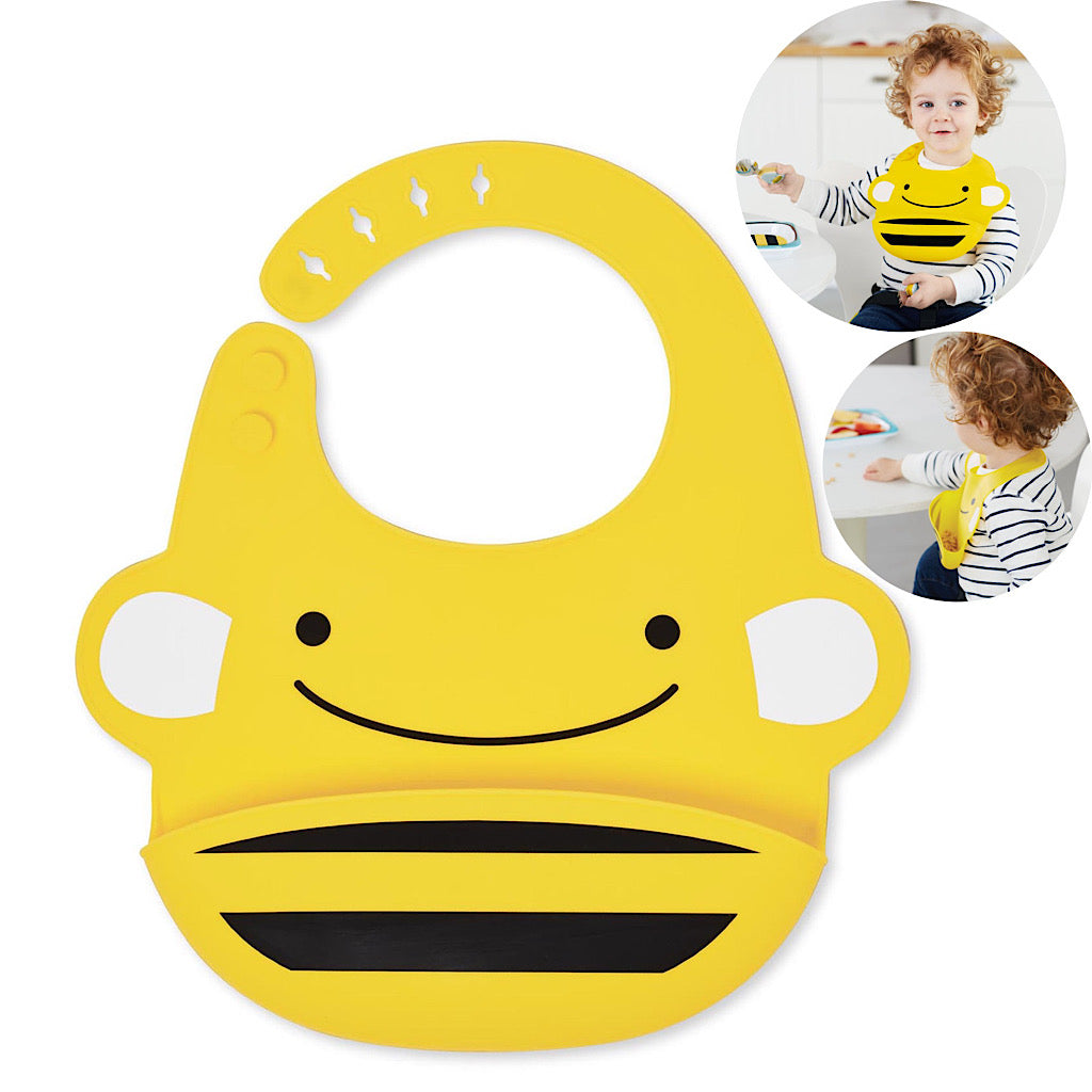 Babero Skip Hop de silicon abeja - JORHELITOS - JORHELITOS