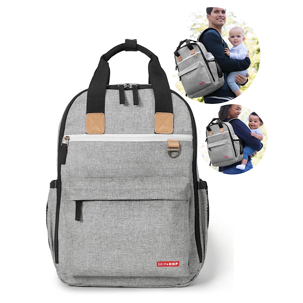 Mochila pañalera Skip Hop aerodinámica gris - JORHELITOS - JORHELITOS