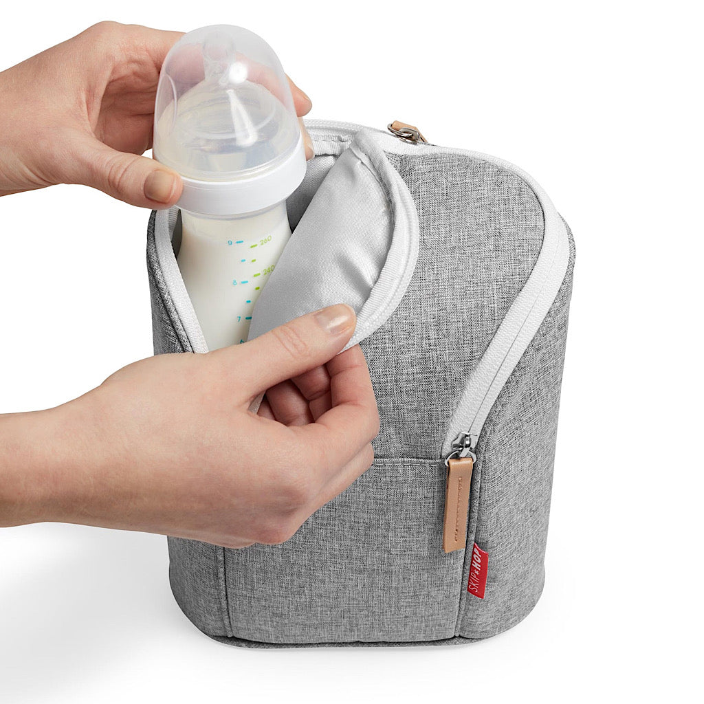 Mochila porta biberón doble Skip Hop gris - JORHELITOS - JORHELITOS