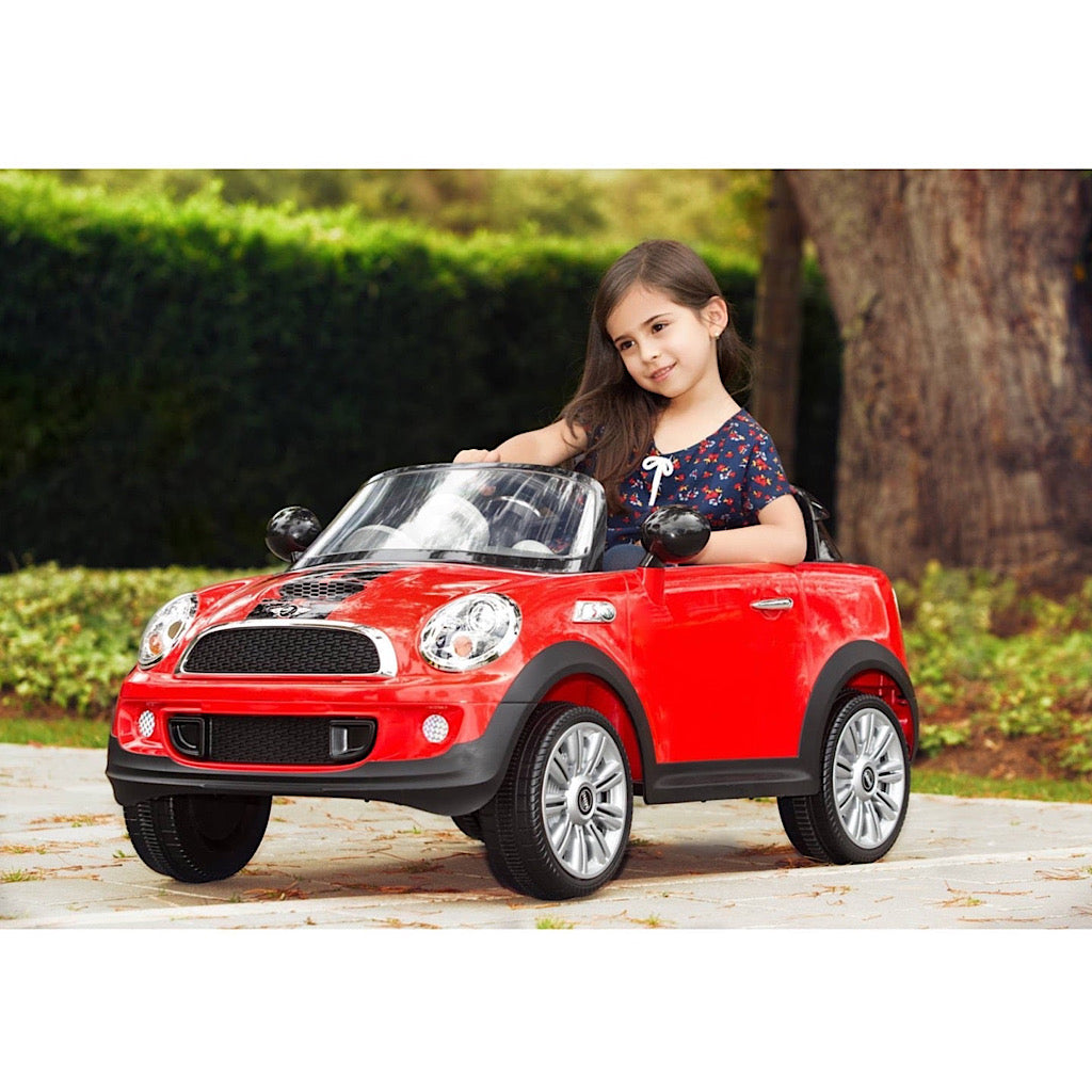 Auto eléctrico Prinsel mini cooper rojo - JORHELITOS - JORHELITOS
