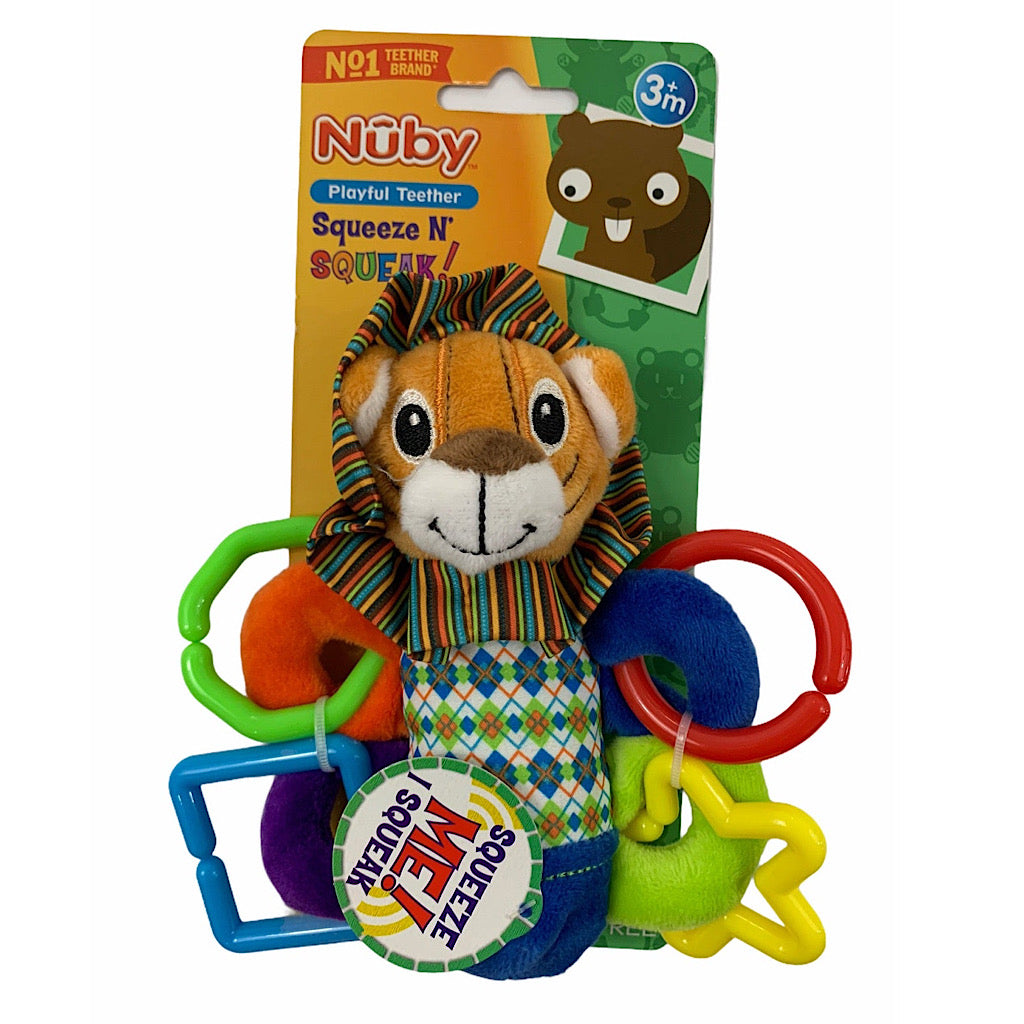 Peluche mordedera Nuby squeeze n’ squeak - JORHELITOS - JORHELITOS