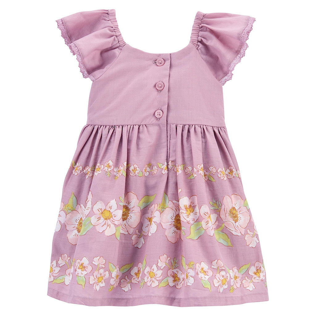 Vestido Oshkosh lila floral - JORHELITOS - JORHELITOS