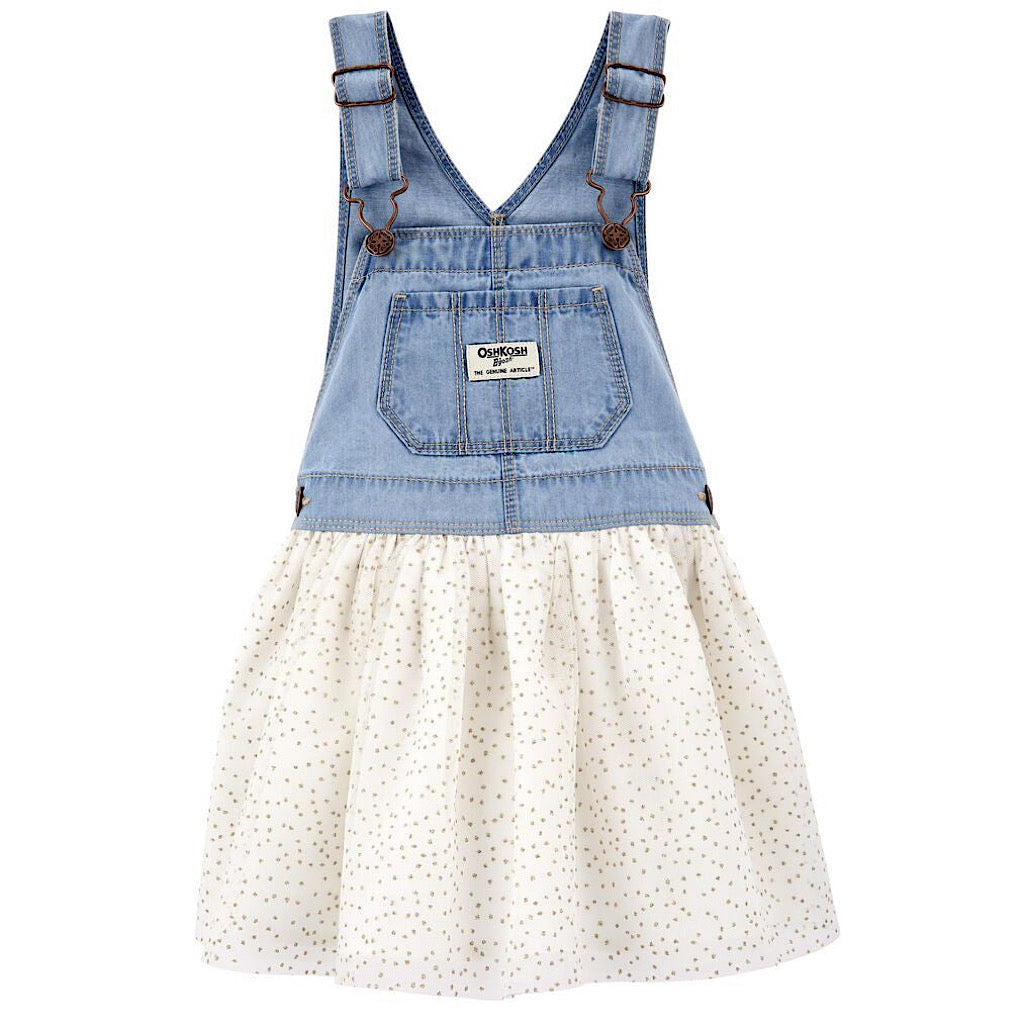 Vestido Oshkosh de mezclilla tutu niña preescolar - JORHELITOS - JORHELITOS