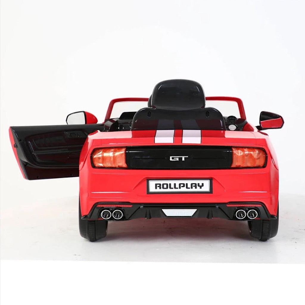 Auto eléctrico Prinsel mustang color rojo - JORHELITOS - JORHELITOS