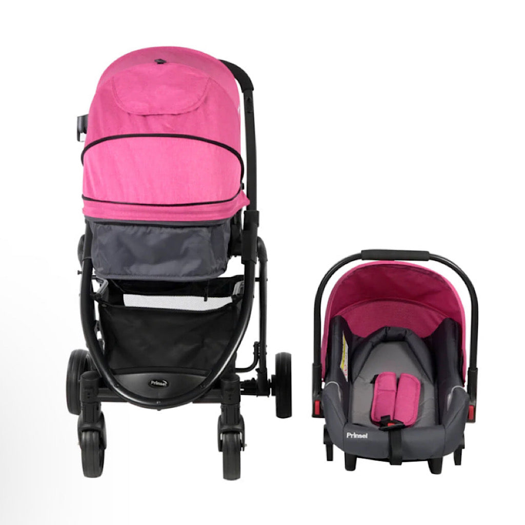 Carriola Prinsel prima ts portabebé rosa - JORHELITOS - JORHELITOS