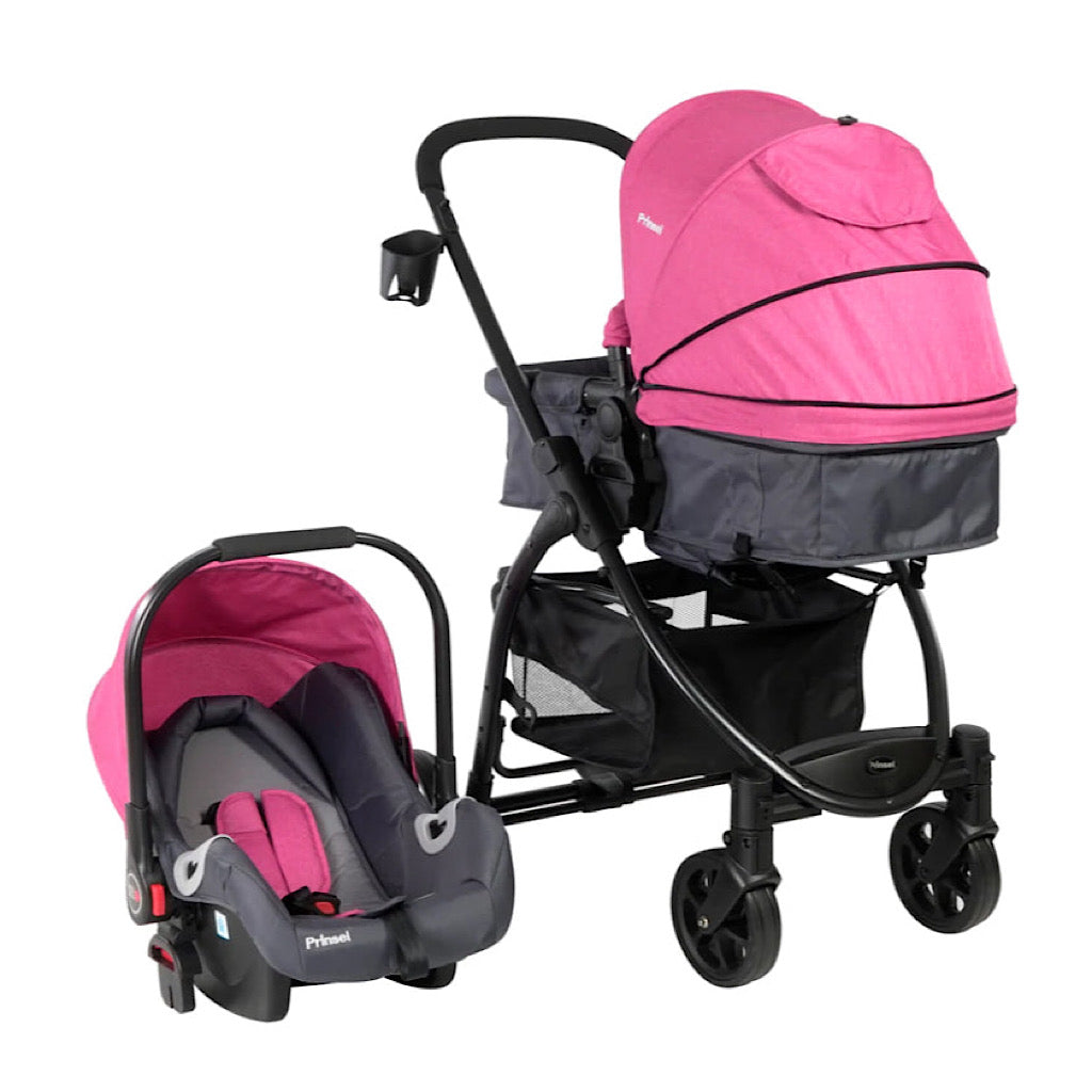 Carriola Prinsel prima ts portabebé rosa - JORHELITOS - JORHELITOS