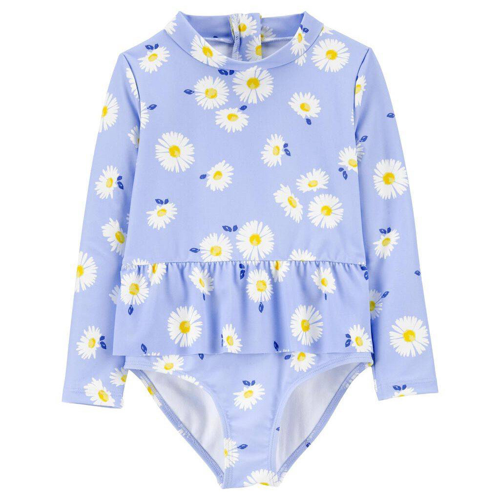 Traje de baño Carter’s completo flores para bebita - JORHELITOS - JORHELITOS