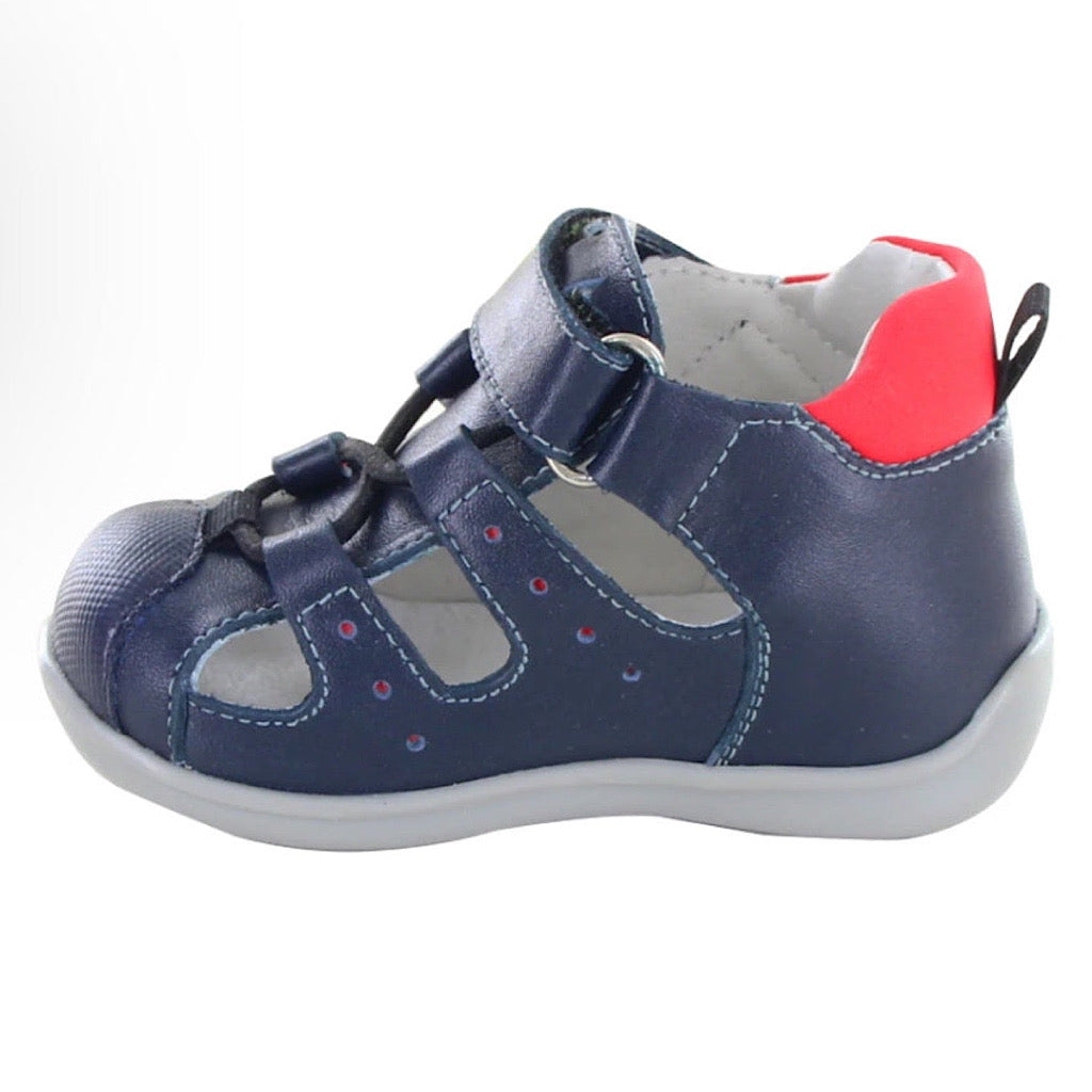 Huarache azul con rojo bebito Audaz - JORHELITOS - JORHELITOS