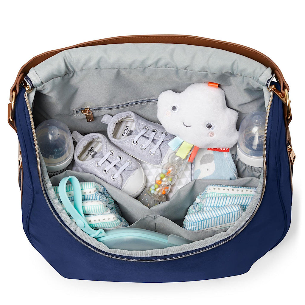 Bolso pañalera Skip Hop curve azul - JORHELITOS - JORHELITOS