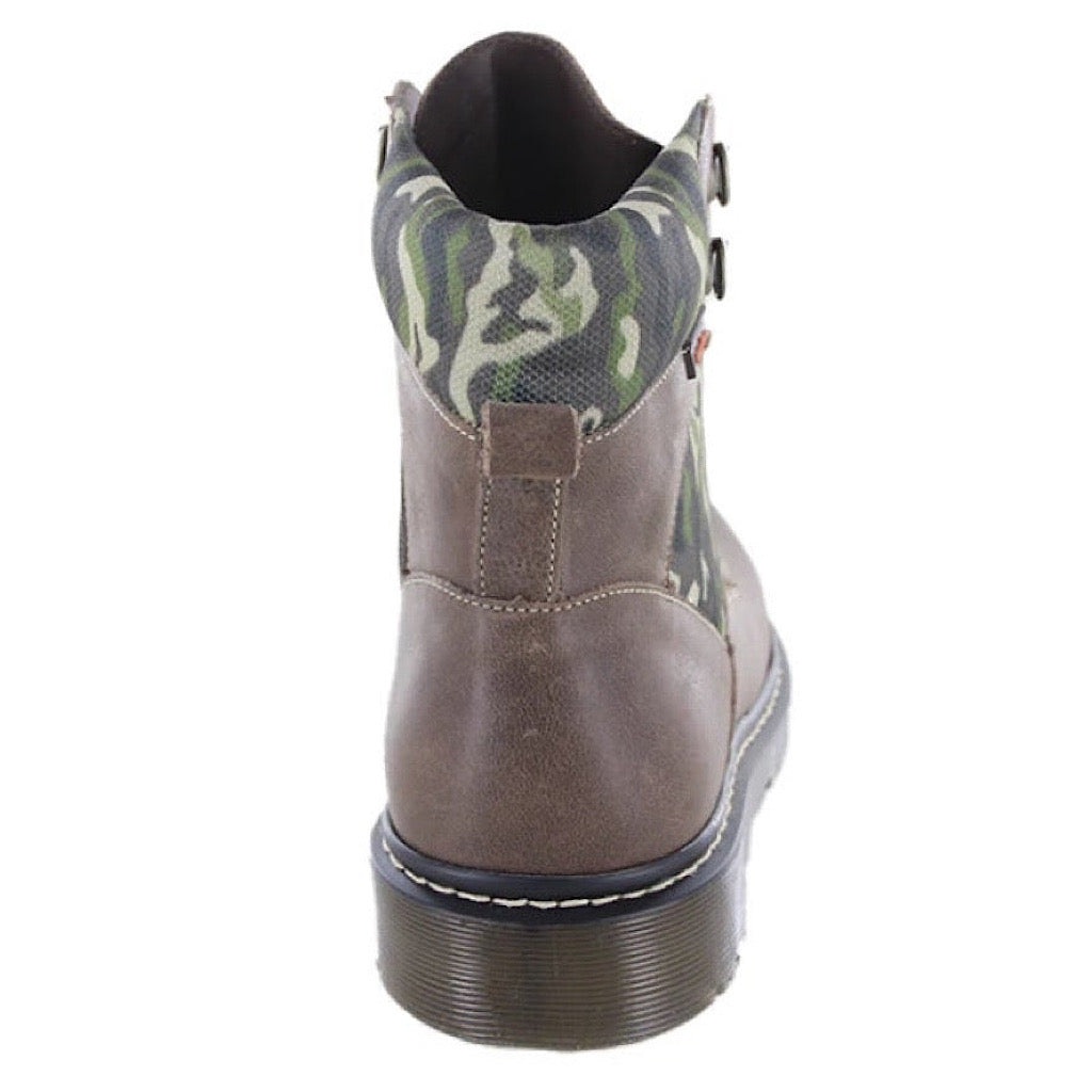 Bota café camuflageada para niño Audaz - JORHELITOS - JORHELITOS