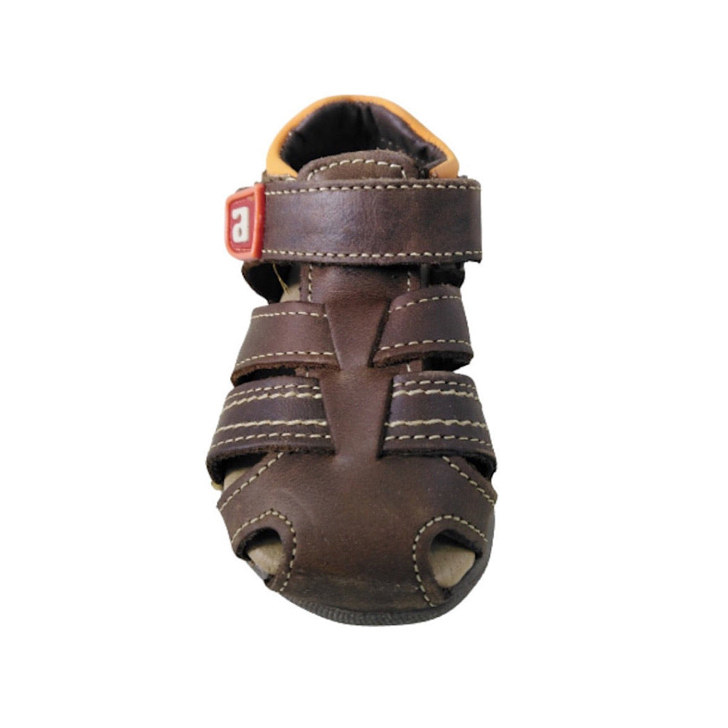 Huarache café claro para bebito Audaz - JORHELITOS - JORHELITOS