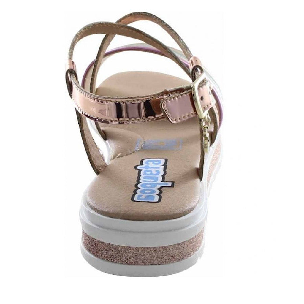 Sandalia oro rosado con plataforma niña Coqueta - JORHELITOS - JORHELITOS