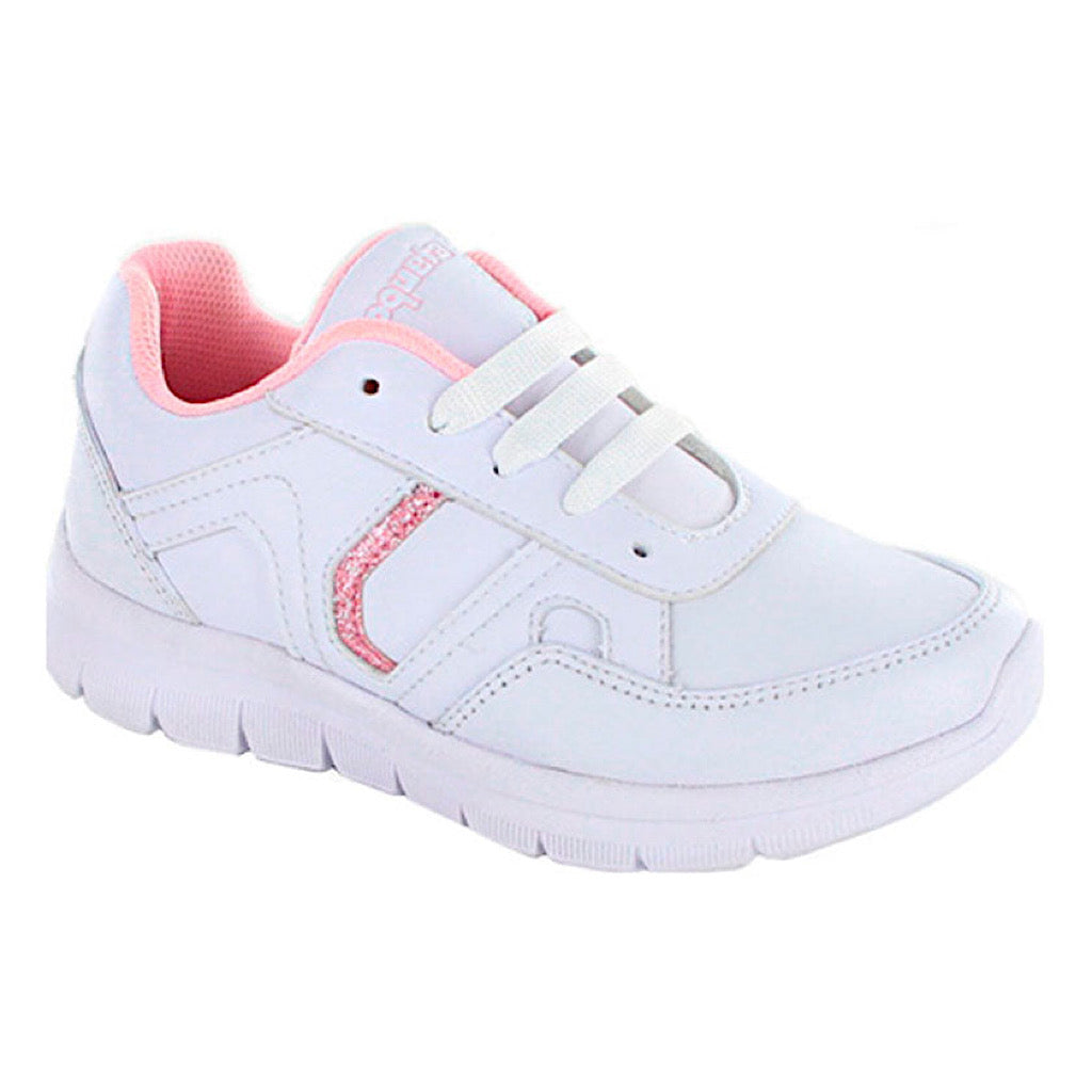 Tenis blancos detalle rosa niña Coqueta - JORHELITOS - JORHELITOS