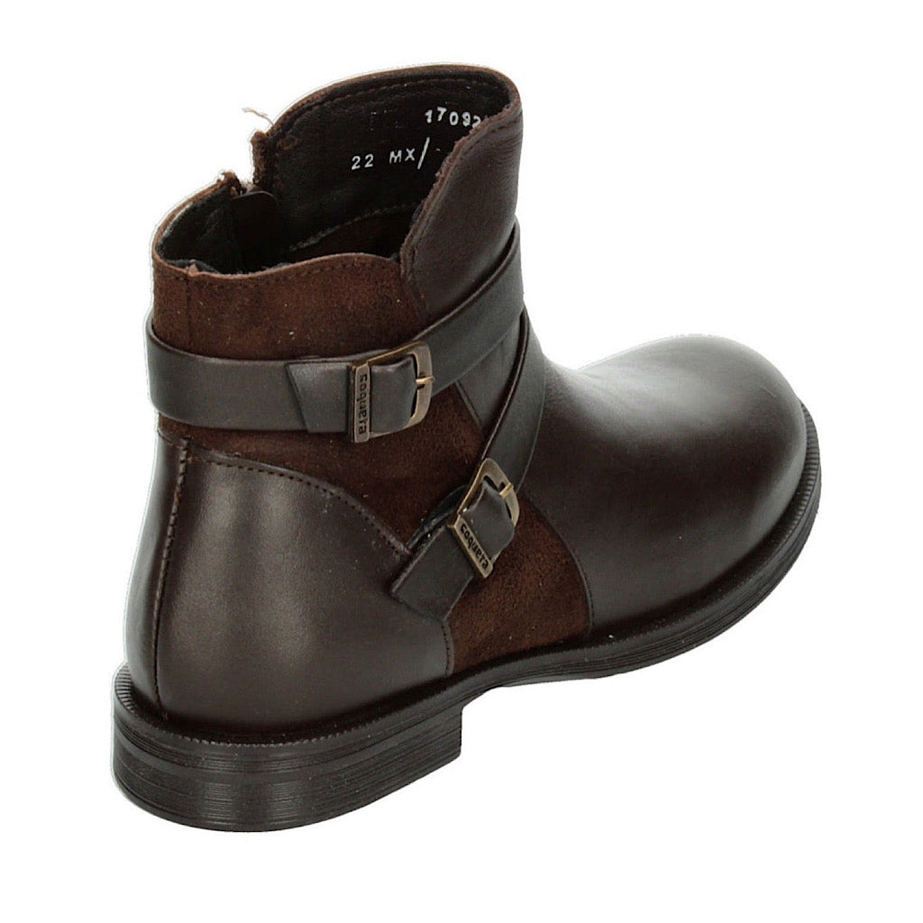 Botín café doble hebilla niña Coqueta - JORHELITOS - JORHELITOS