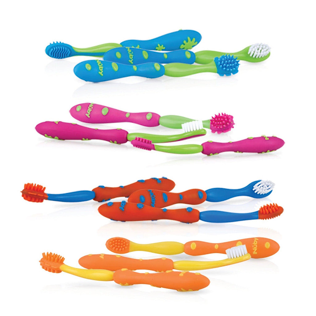 Cepillos dentales Nuby para dentición - JORHELITOS - JORHELITOS