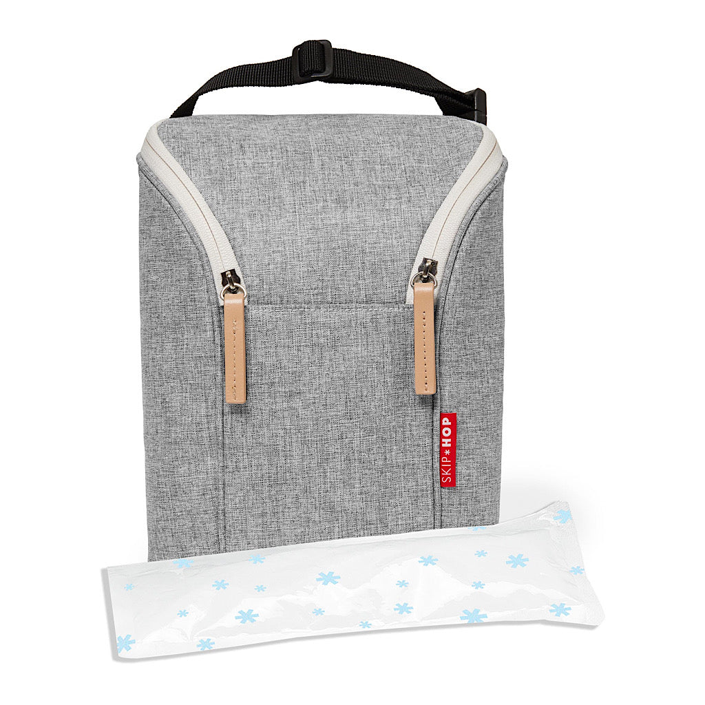 Mochila porta biberón doble Skip Hop gris - JORHELITOS - JORHELITOS