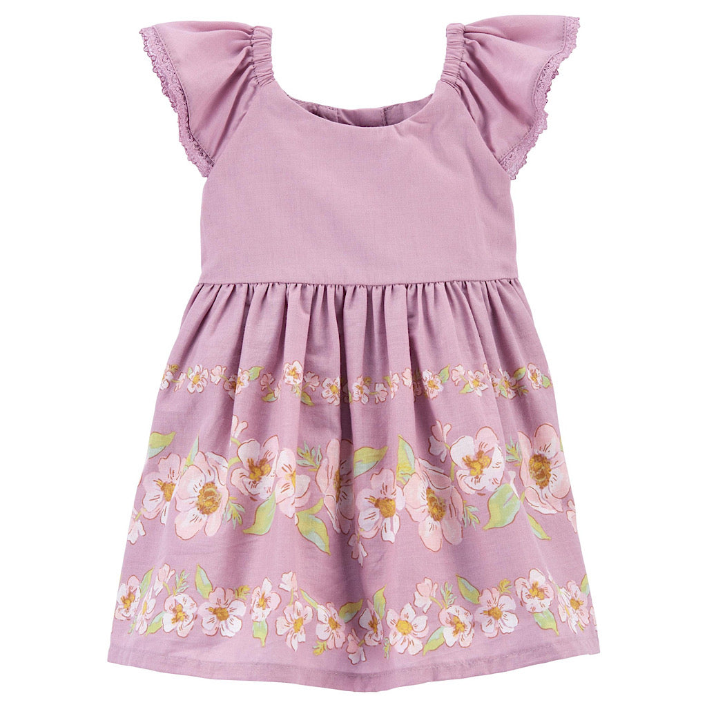 Vestido Oshkosh lila floral - JORHELITOS - JORHELITOS