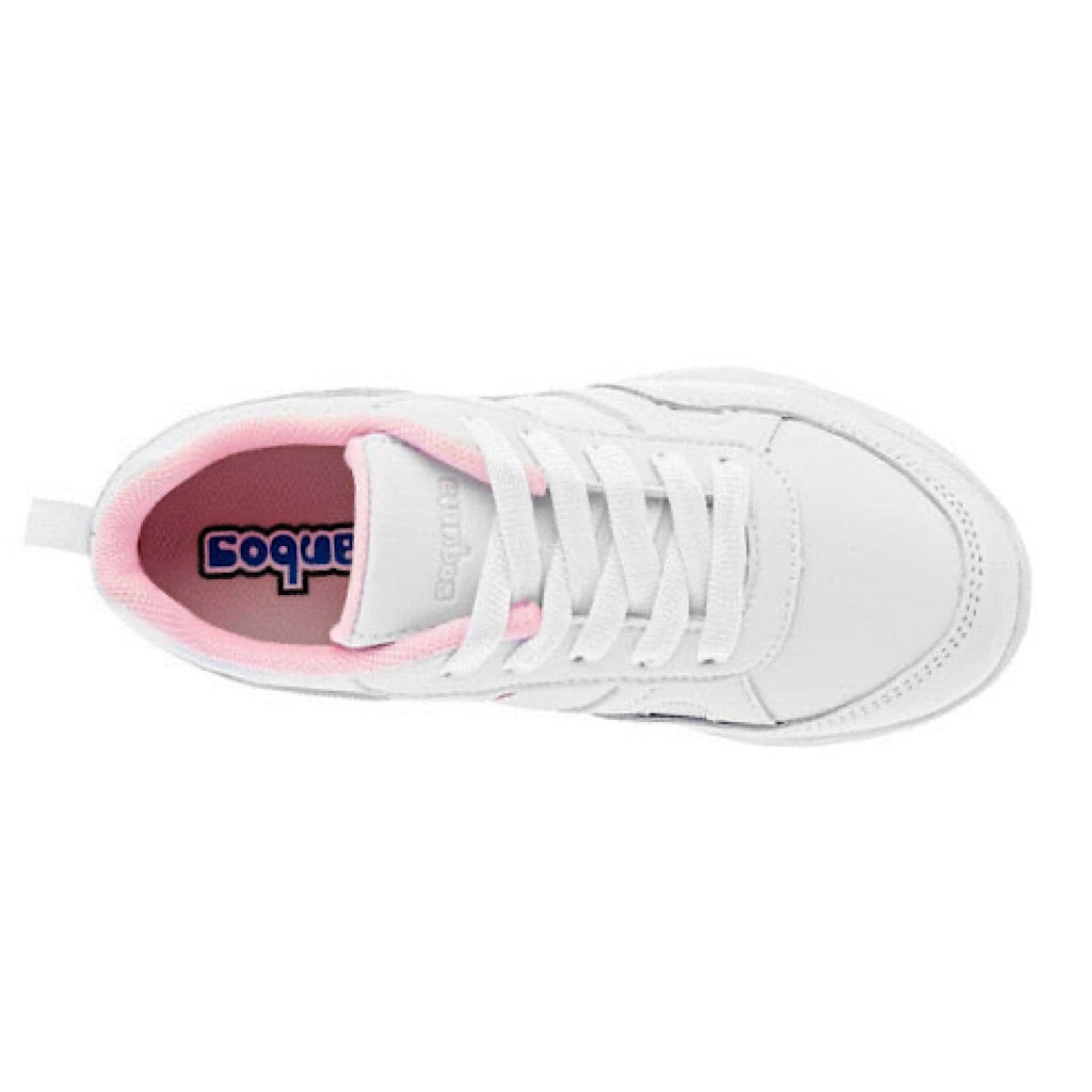 Tenis blancos detalle rosa niña Coqueta - JORHELITOS - JORHELITOS