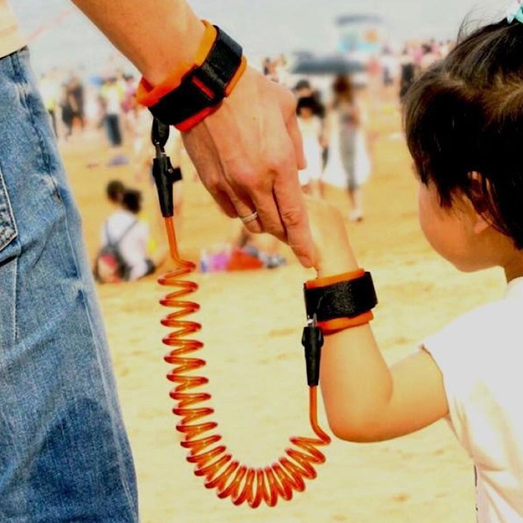 Brazalete con correa anti pérdida naranja - JORHELITOS - JORHELITOS
